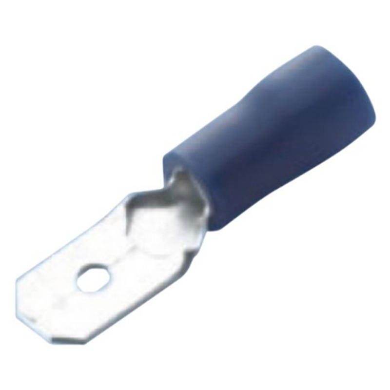 Bladstift vinylblå 6,3 x 0,8 mm - 10 stk