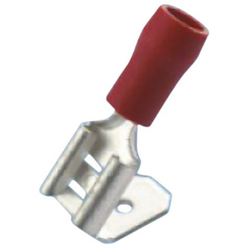 Filials muffe vinylrød 6,3 x 0,8 mm - 10 stk