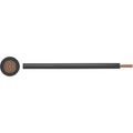 Forewlown -leder PVC 0,5 mm2 nøgen kobber sort pr. Meter